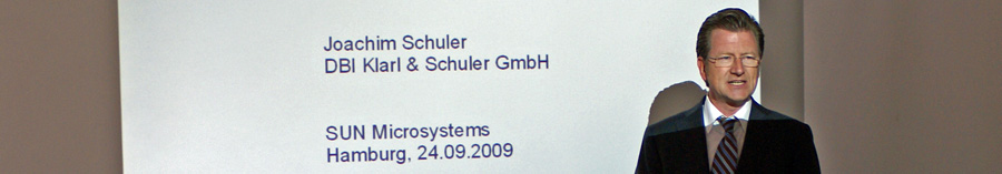 Joachim Schuler, Geschäftsführer DBI Klarl & Schuler GmbH, WollMux-Roadshow 2009