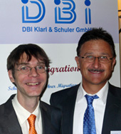 DBI-Berater Stefan Koehler und Geschäftsführer Dietmar Klarl-Naue beim 2. OpenOffice.org-Kongress für Wirtschaft und Verwaltung in München